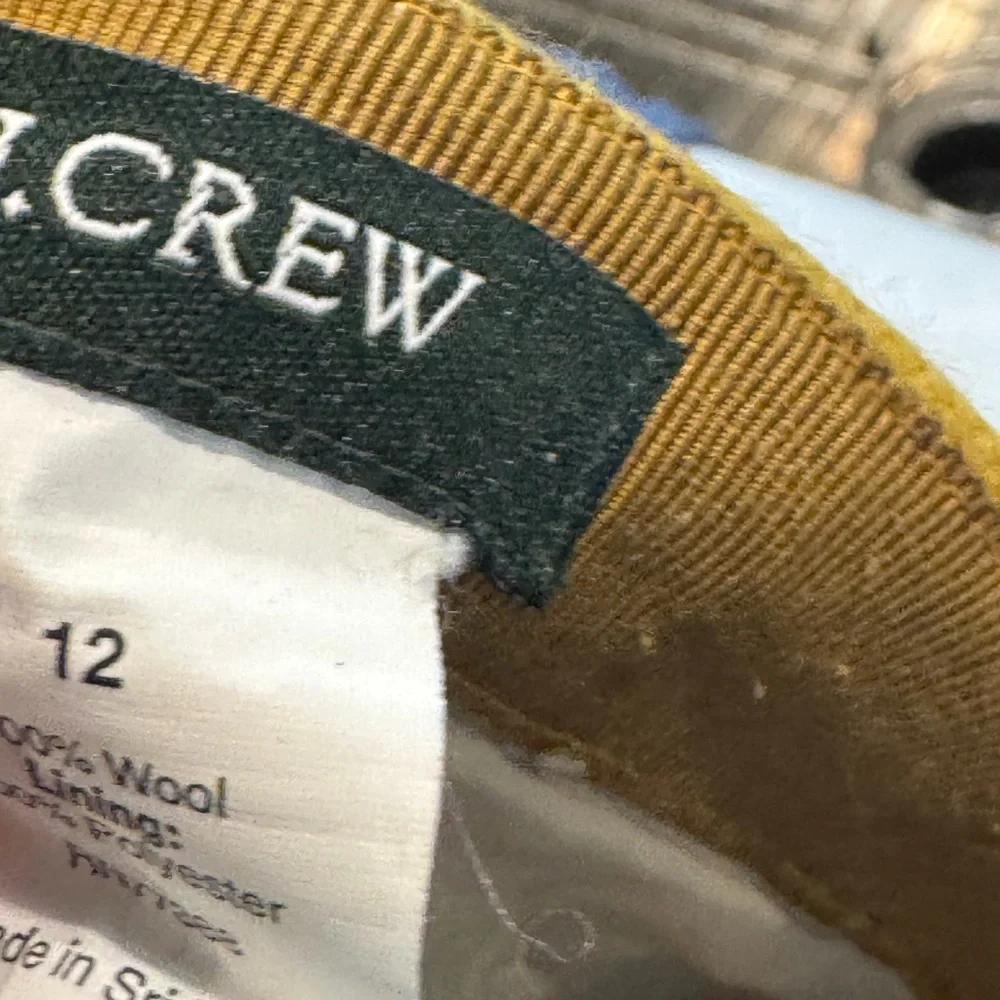 J.Crew Mustard Yellow Wool Pencil Skirt – Size 12